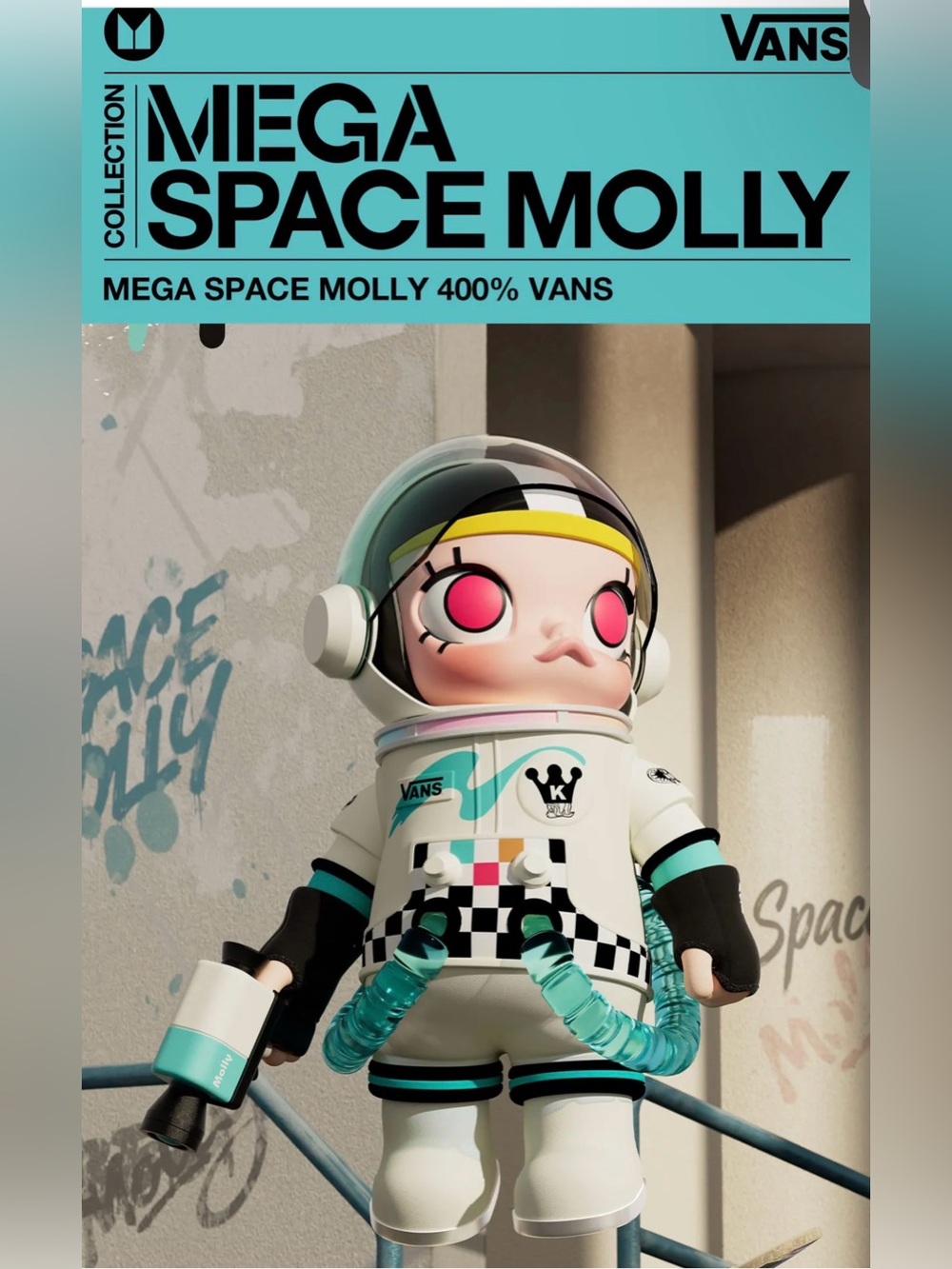 Authentic MEGA SPACE MOLLY 400% VANS - Factory Sealed
